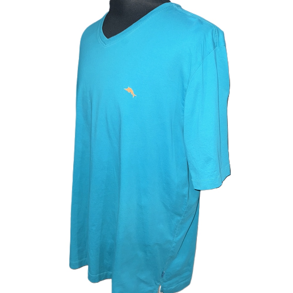 Tommy Bahama New Bali Skyline V Neck T-Shirt in Blue-Size XXL - Picture 4 of 10